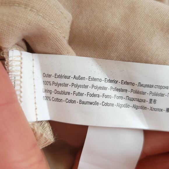 Traffic People Floral Shift Dress Cream Floral Black Stripes Large - Picture 11 of 13